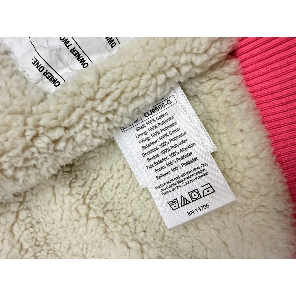 Carhartt Kids Pink Sherpa Lined‎ Canvas Active Jacket OJ9566-G 3T Hooded Coat